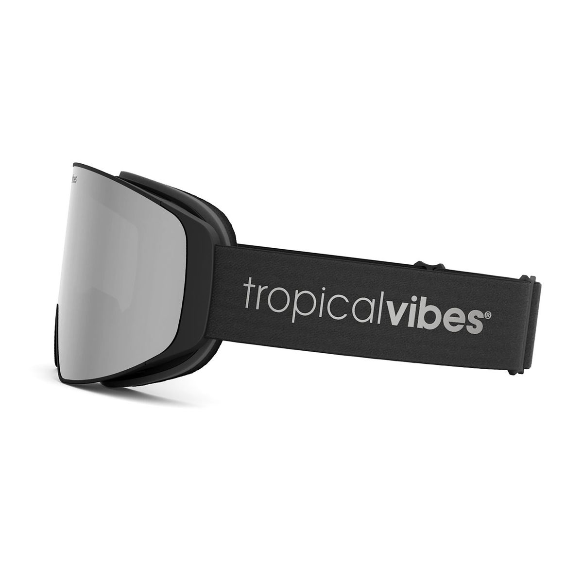 Tropical Vibes® Goggles Hemsedal Edt | Black - Shiny Silver|