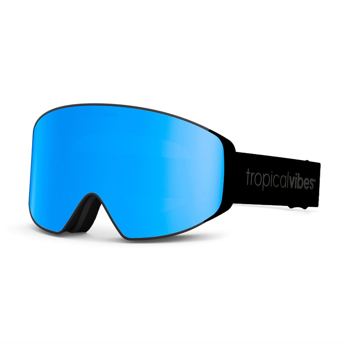 Tropical Vibes® Goggles Hemsedal Edt | Black - Blue Sky Mirror |